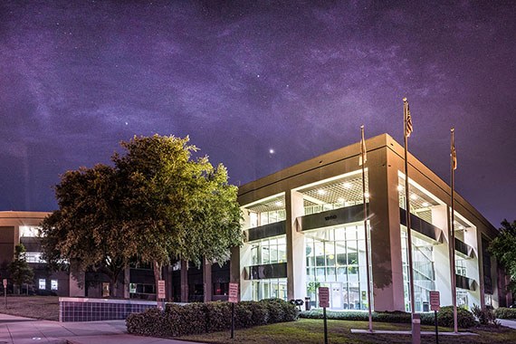 front view of the MagLab building